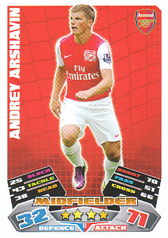 Andrey Arshavin Arsenal 2011/12 Topps Match Attax #13